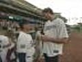 Pau Gasol Throws 1st Pitch At Dodgers Game