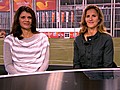 Mia Hamm,  Brandi Chastain on Women’s World Cup