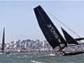 America’s Cup cataraman flips over during race