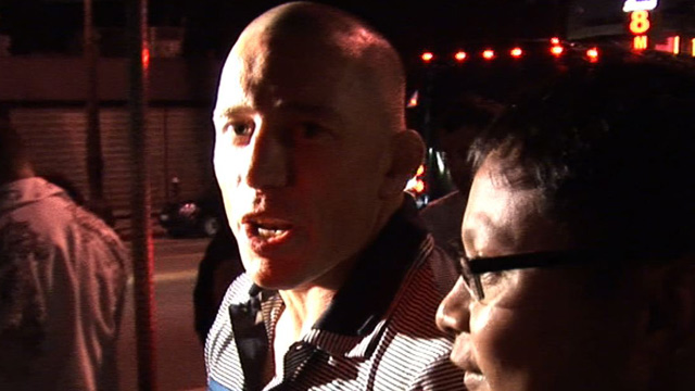 UFC Champ St-Pierre GRINDS Down Female Opponent