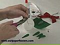 How to Make a Paper Flower Mistletoe Kissing Ball