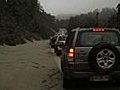 Volcanic ash coats southern Chile