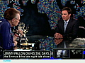 Funny man Jimmy Fallon as Larry King