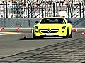 Testing the new Mercedes-Benz SLS AMG E-Cell concept car
