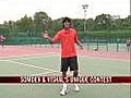 Somdev’s soccer tennis contest