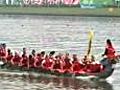 Dragon boats race in Taipei