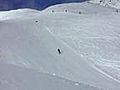 waghalsiger Jump auf der Zugspitze