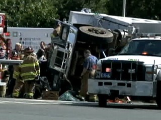 Horrific Accident Crushes Minivan,  Man Survives