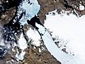 Raw Video: Greenland ice island breaks free