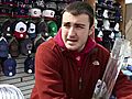 Cubs vendor readies at Wrigley