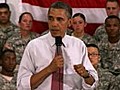 Obama on troop withdrawal at Ft. Drum