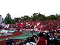 アウェー京都戦勝利に沸くゴール裏１