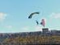 Navy Seals Parachute Into TCF Stadium On 9/11