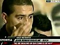 Riquelme se emociona en la inauguración de su estatua