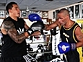 Sparring with Sonny Bill Williams