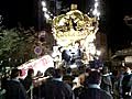 住吉神社　北条節句祭　宵宮　南町　御旅所　屋台引き取り