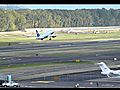 United Airlines Airbus A319 Takes Off From PDX On Runway 10L