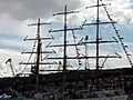 Tall ships setting sail for Shetlands