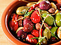 Mixed Olives with Caper Berries