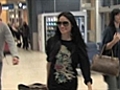 Lucy Liu arrives in Sydney