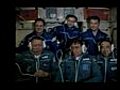 Multinational crew arrives at ISS