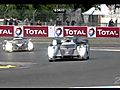2011 Le Mans 24 Hours Race Incredible pass by Audi R18 Driver Benoît Tréluyer vs Peugeot