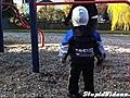 Toddler Uses The Rings