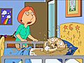 Lois throws up on Stewie