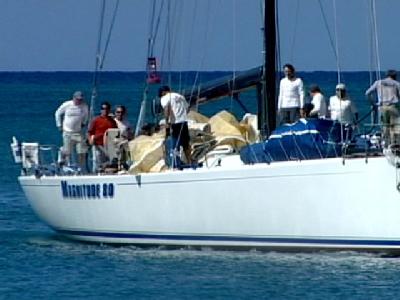 Sailors Cross The Watery Lines For Transpac