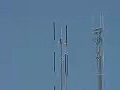 Royalty Free Stock Video HD Footage Close Up of Communications Towers in South Florida