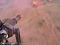 Vulcan Helicopter Minigun In Action.