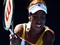 Williams brushes off pain to win