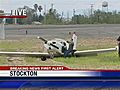 Plane Makes Hard Landing In Stockton