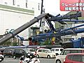 福岡市西区で観覧車が解体作業をしていた大型クレーン車2台ごと倒壊　作業員搬送
