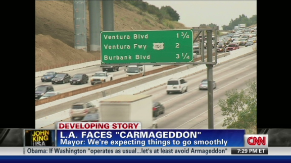 &#039;Carmageddon&#039;: L.A.&#039;s major road closure