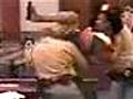 Courtroom brawl goes airborne