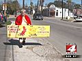Lost bet means man must parade almost naked