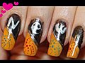 New York - nail design. How to make a sticker - The Statue of Liberty