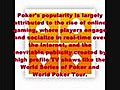 Texas Holdem Poker History Rules And Fundamental Facts