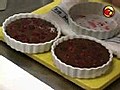 Clafoutis de chocolate e framboesa para o Natal