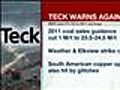 Business Day : March 23,  2011 : Teck Cuts Sales Guidance [03-23-11 9:55 AM]