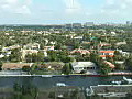 Royalty Free Stock Video HD Footage Elevator Ride Down From the Top of the Pier 66 Building in the Early Morning in Ft. Lauderdale,  Florida