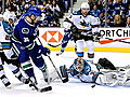 Canucks clip Sharks,  lead series 1-0