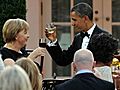 Raw Video: Obama hosts dinner to honor Merkel