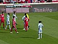 RED CARD: Bravo gets red card