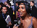 Melanie Fiona on the 2011 Grammy Carpet