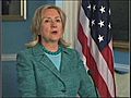 Clinton on Palestinian-Israeli peace talks