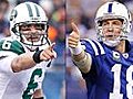 NFL Wild Card: Sanchez,  Manning meet again in Indy