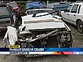 Chase Ends In Crash