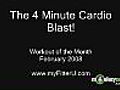 4-minute Cardio Blast Workout